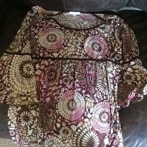 Dress shirt, flare 3/4 sleeves